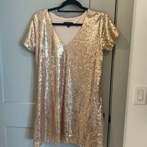 Gold dress